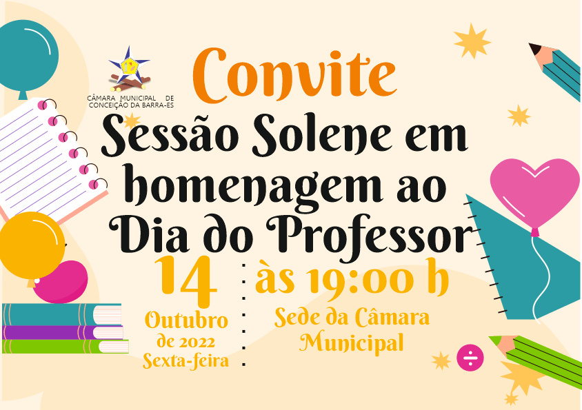 Sessão Solene em homenagem aos professores